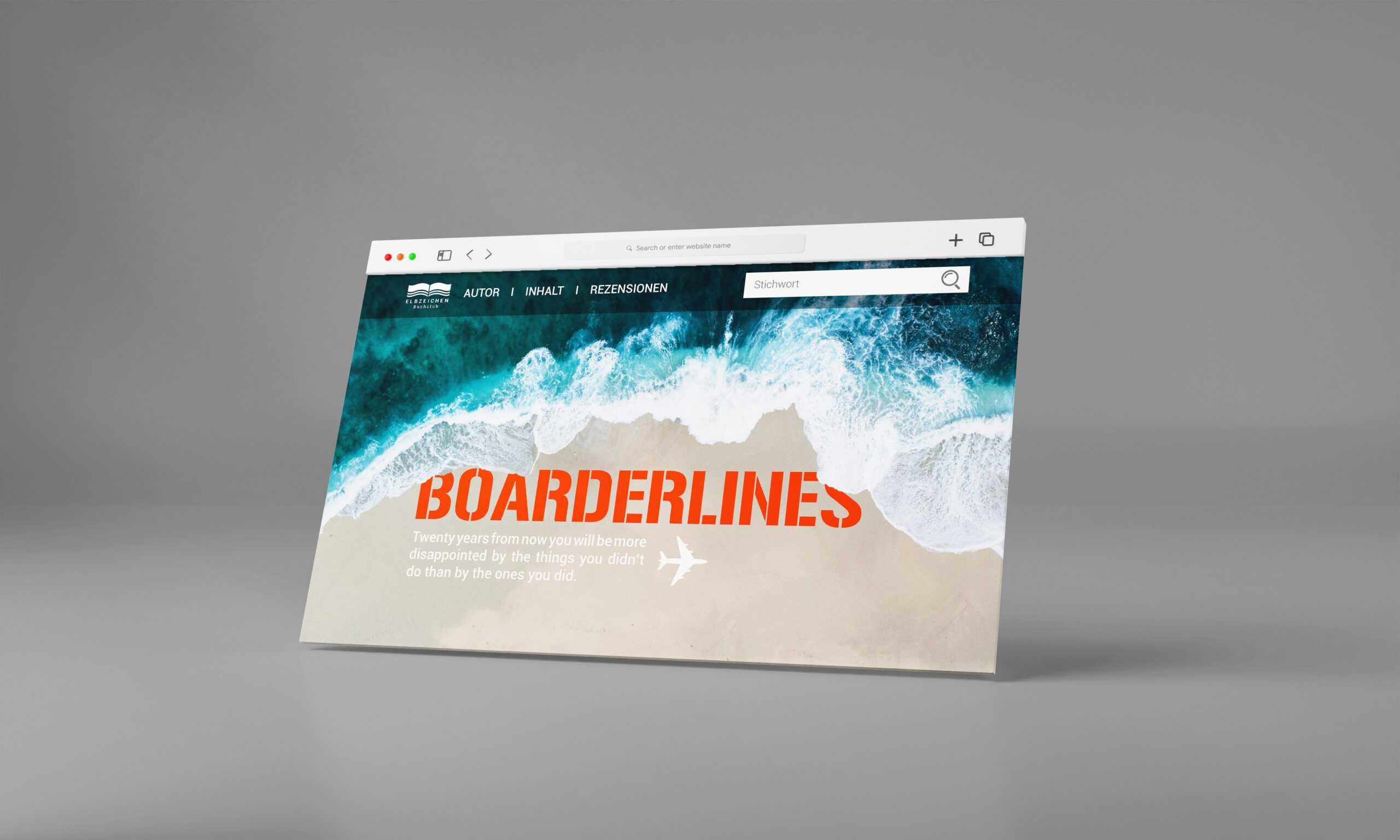 Webdesign Braunschweig für Buch Boarderlines